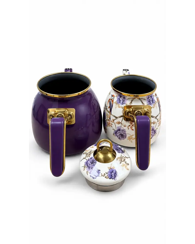 PR Home Fiorella Rose Model Emaye Çaydanlık