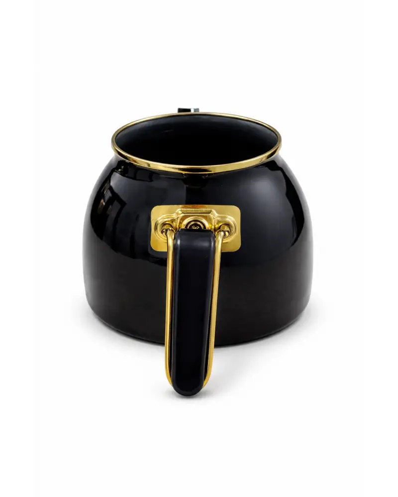 PR Home Emaye Rose Model Çaydanlık Siyah