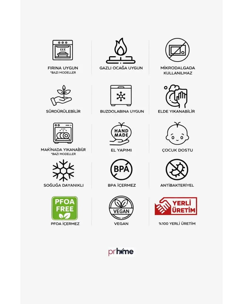 PR Home Fiorella Emaye Üçlü Saklama Seti