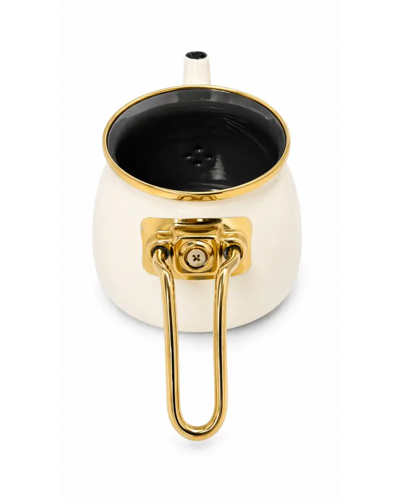 PR Home Krem Mini Model Emaye Çaydanlık