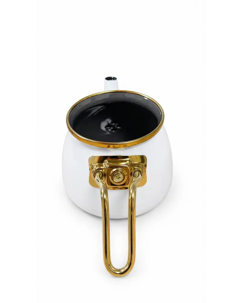 PR Home Beyaz Mini Model Emaye Çaydanlık