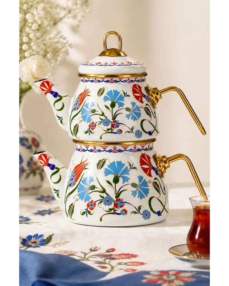 PR Home Defne Mini Model Emaye Çaydanlık