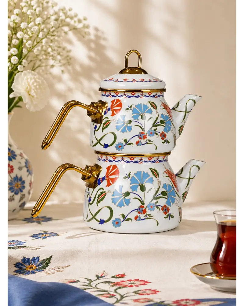 PR Home Defne Mini Model Emaye Çaydanlık