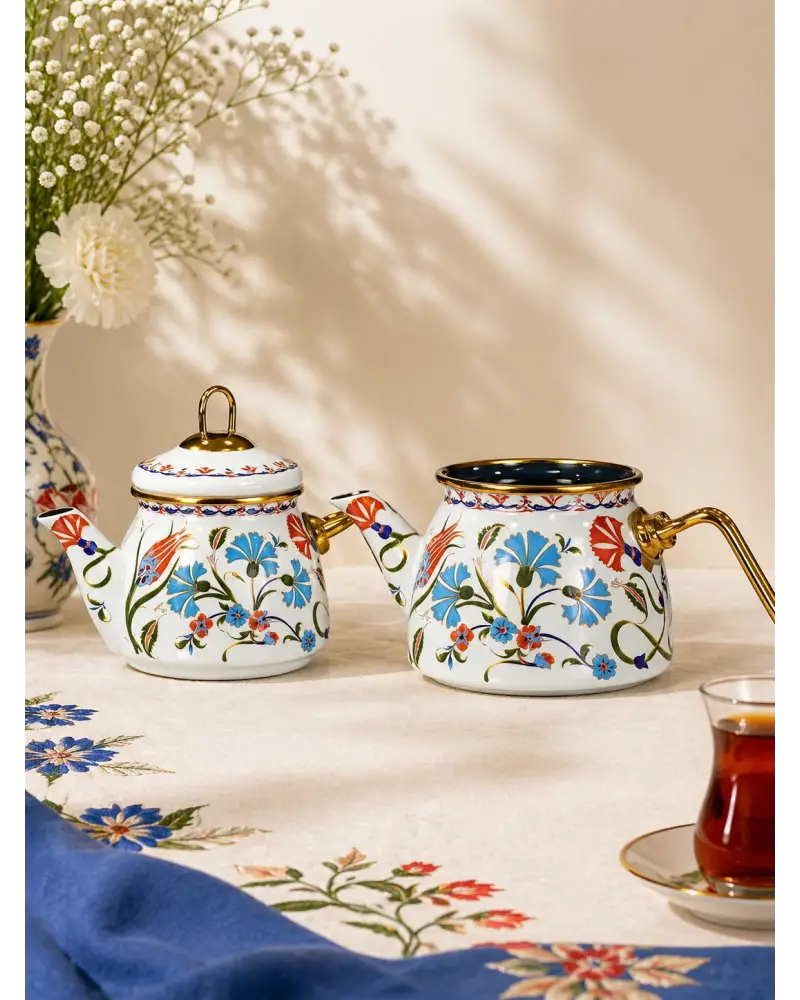 PR Home Defne Mini Model Emaye Çaydanlık