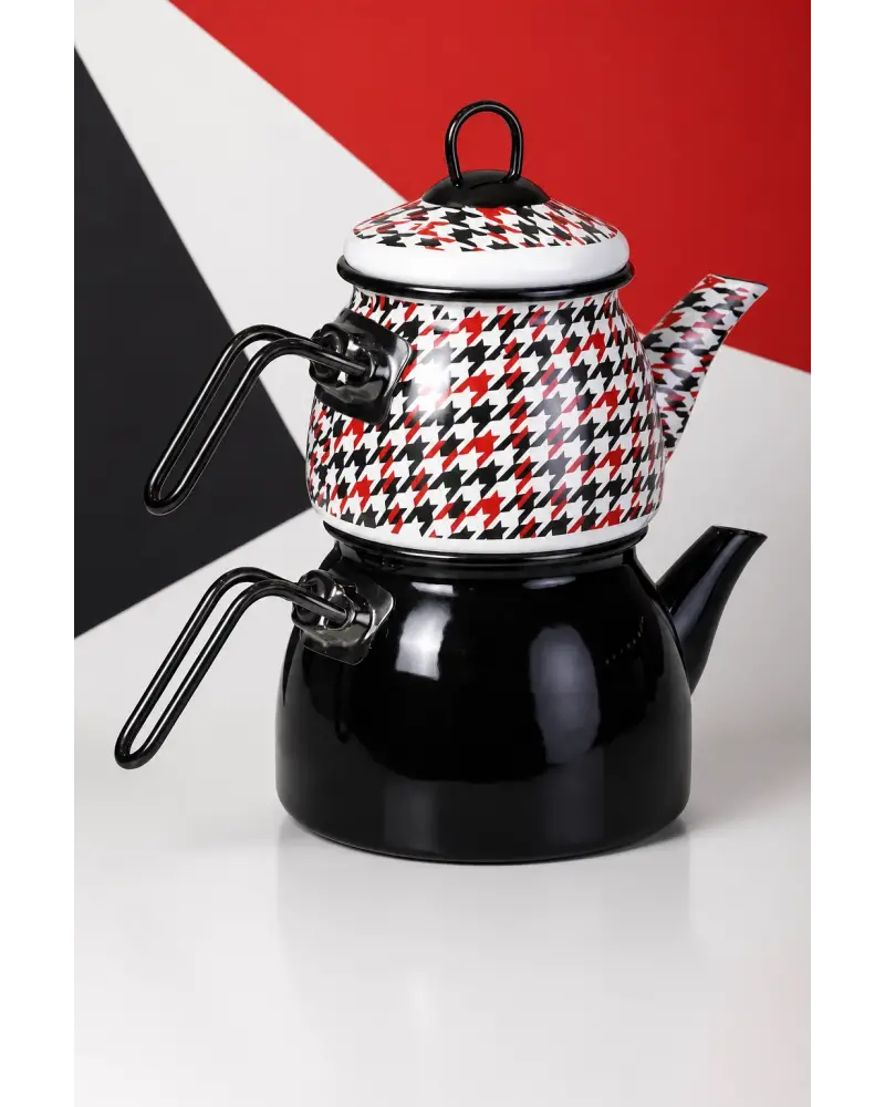 PR Home Forte Black Mini Model Emaye Çaydanlık