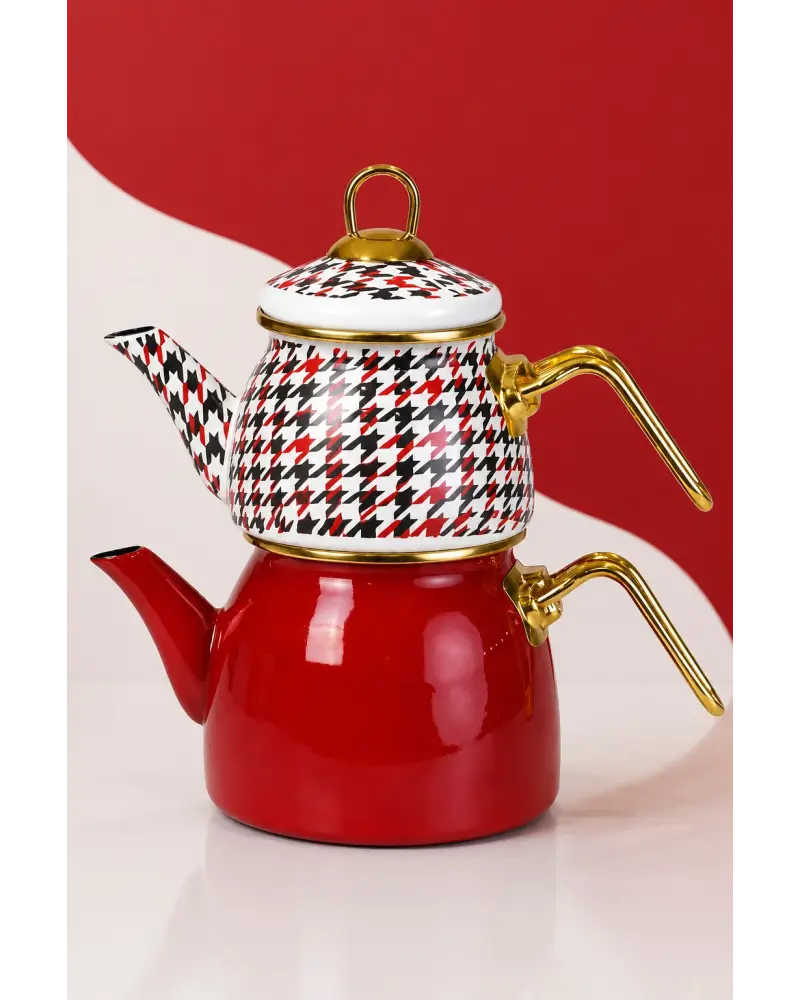 PR Home Forte Red Mini Model Emaye Çaydanlık