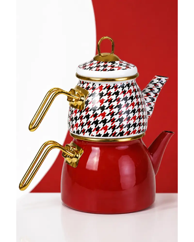 PR Home Forte Red Mini Model Emaye Çaydanlık
