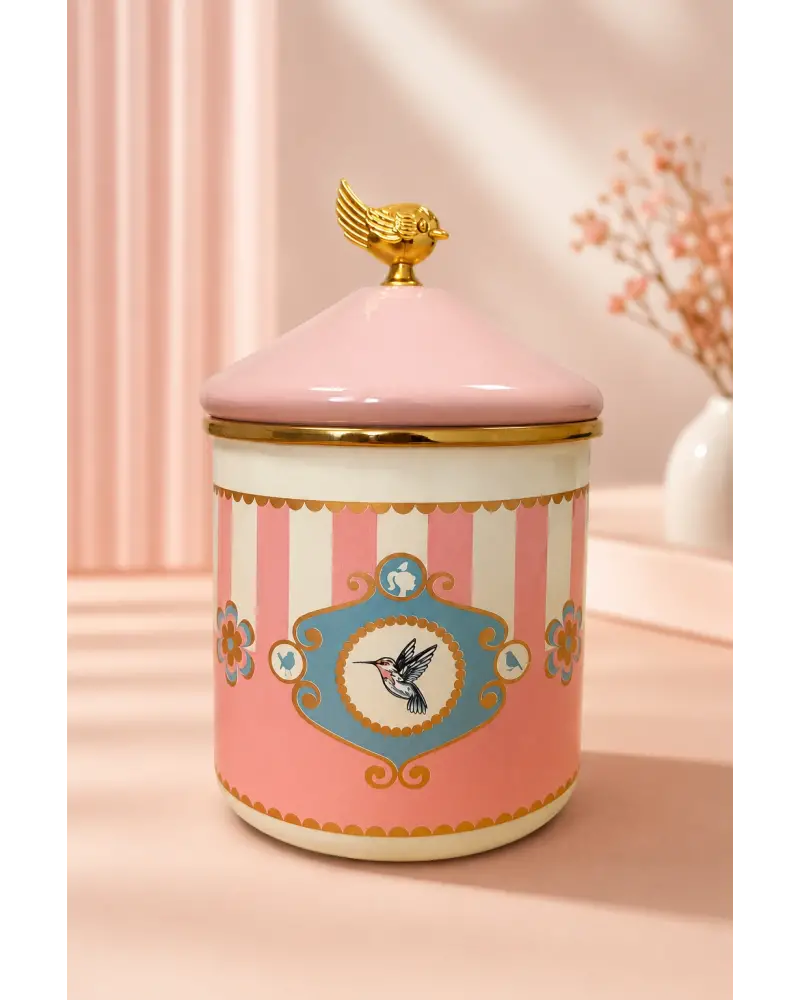 PR Home Alaria Pembe Emaye Baharatlık Seti 12 Cm