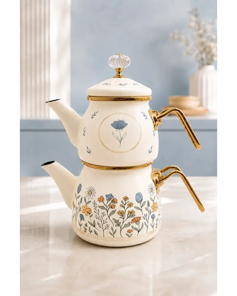 PR Home Anemon Mini Model Emaye Çaydanlık
