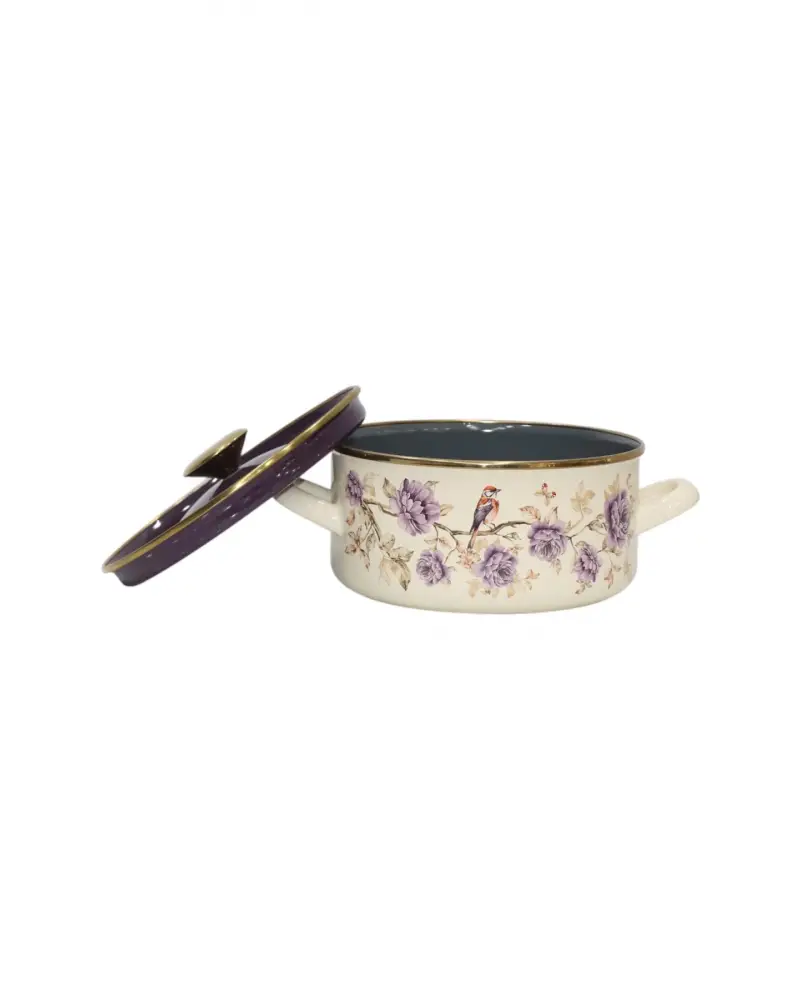 PR Home Fiorella Düz Form Emaye Tencere 20 cm