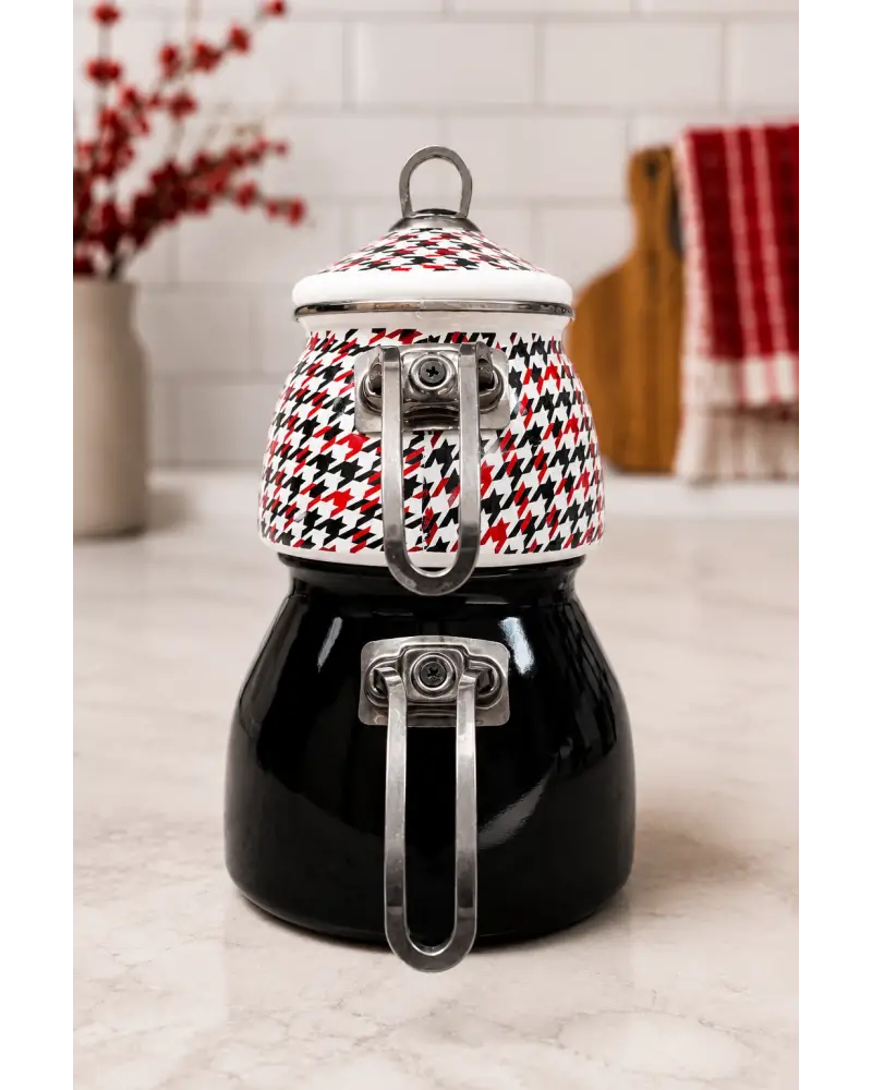 PR Home Forte Black Gold Model Emaye Çaydanlık
