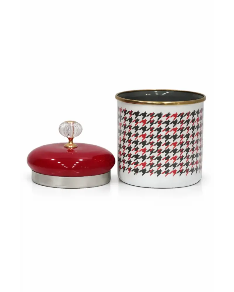 PR Home Forte Red Emaye Baharatlık Kavanoz Orta Boy 12 cm