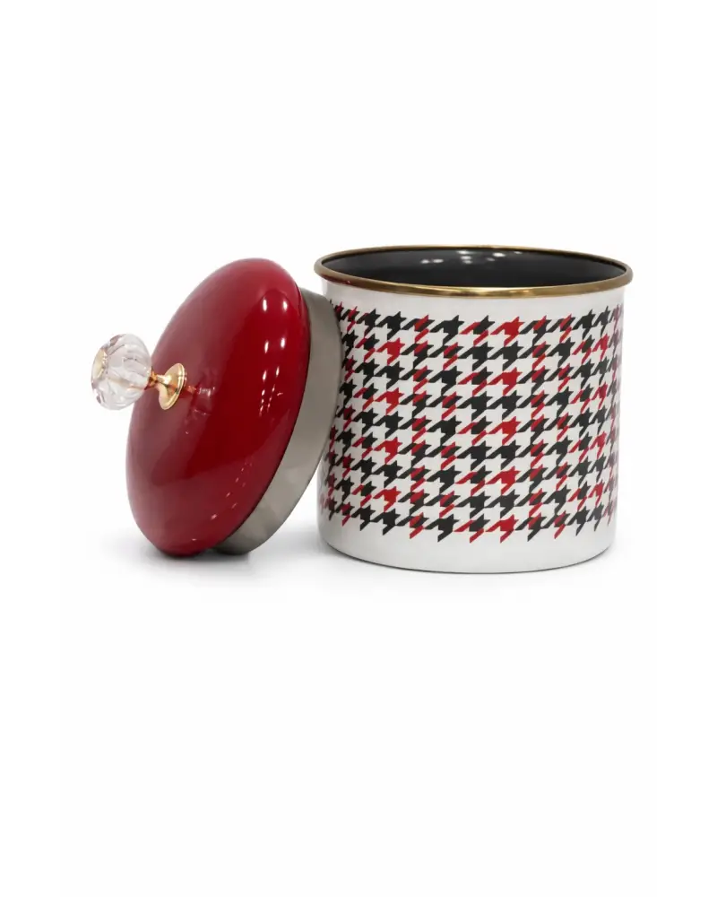 PR Home Forte Red Emaye Baharatlık Kavanoz Orta Boy 12 cm