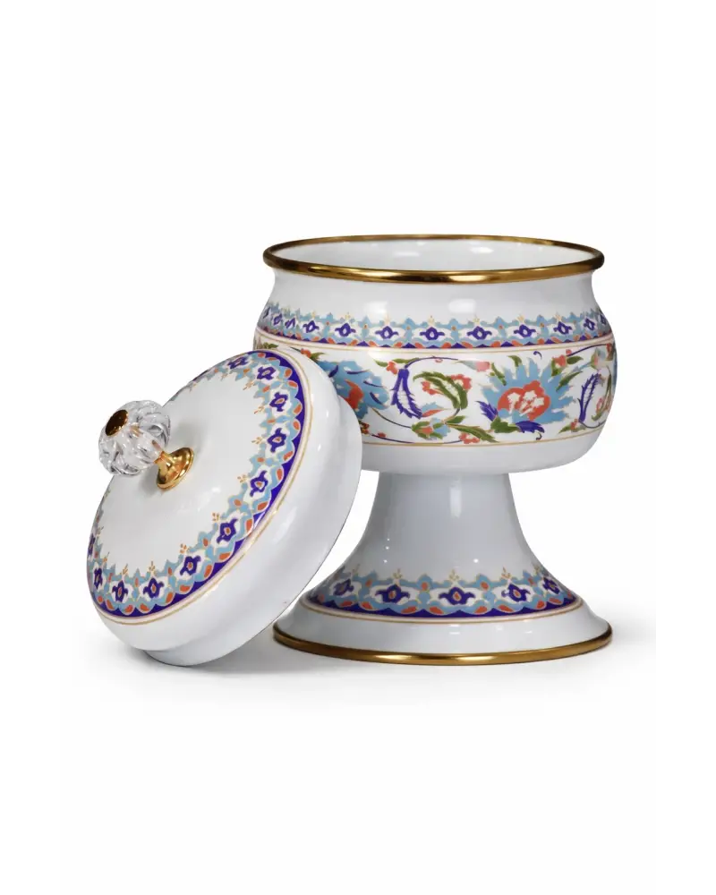 PR Home Hanzade Emaye Ayaklı Şekerlik