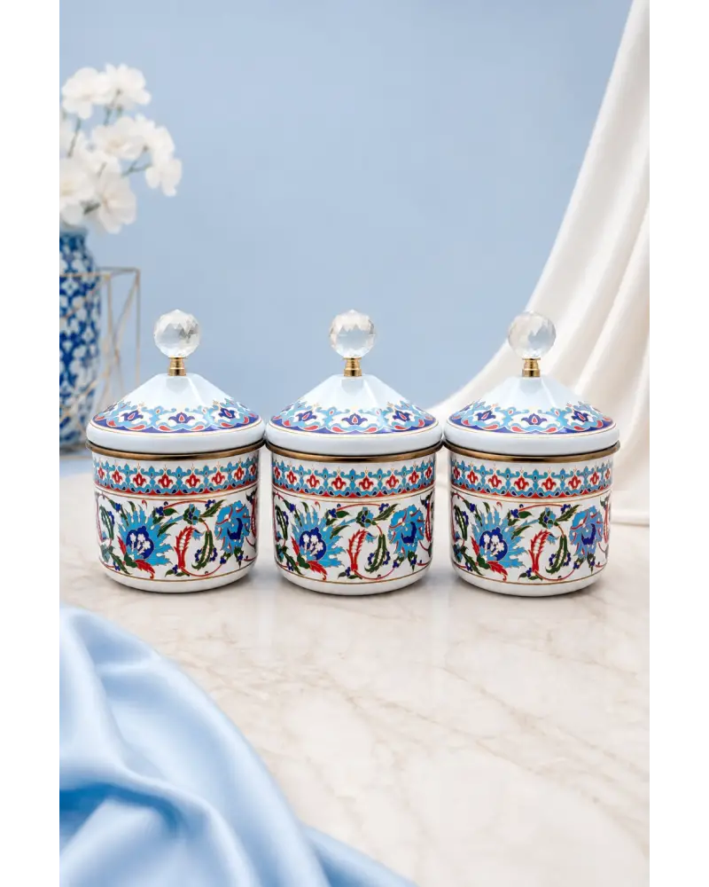 PR Home Hanzade Emaye Baharatlık Seti 10 Cm