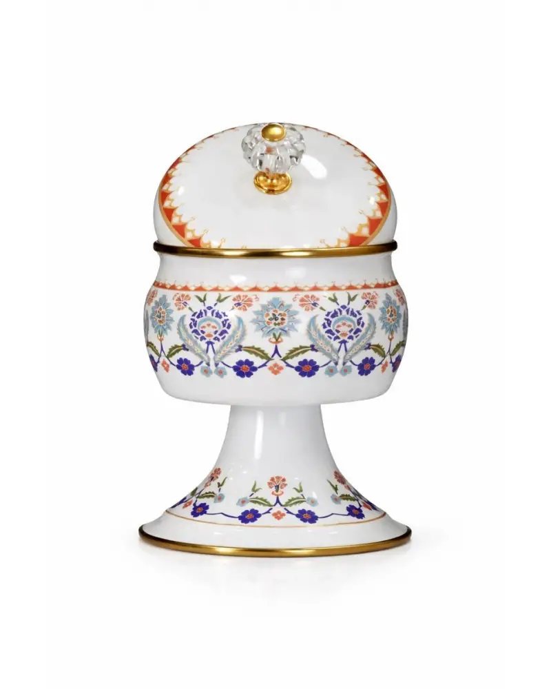 PR Home Humaşah Emaye Ayaklı Şekerlik