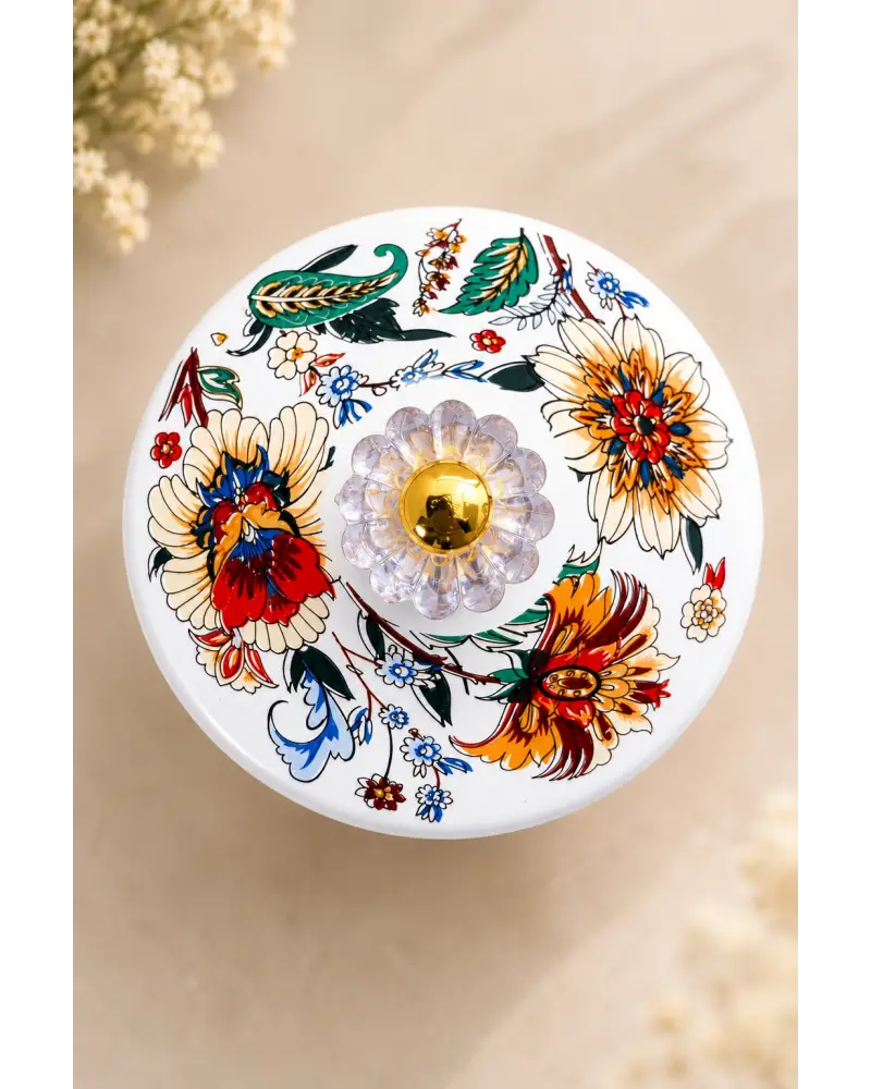 PR Home Magnolia Emaye Ayaklı Şekerlik
