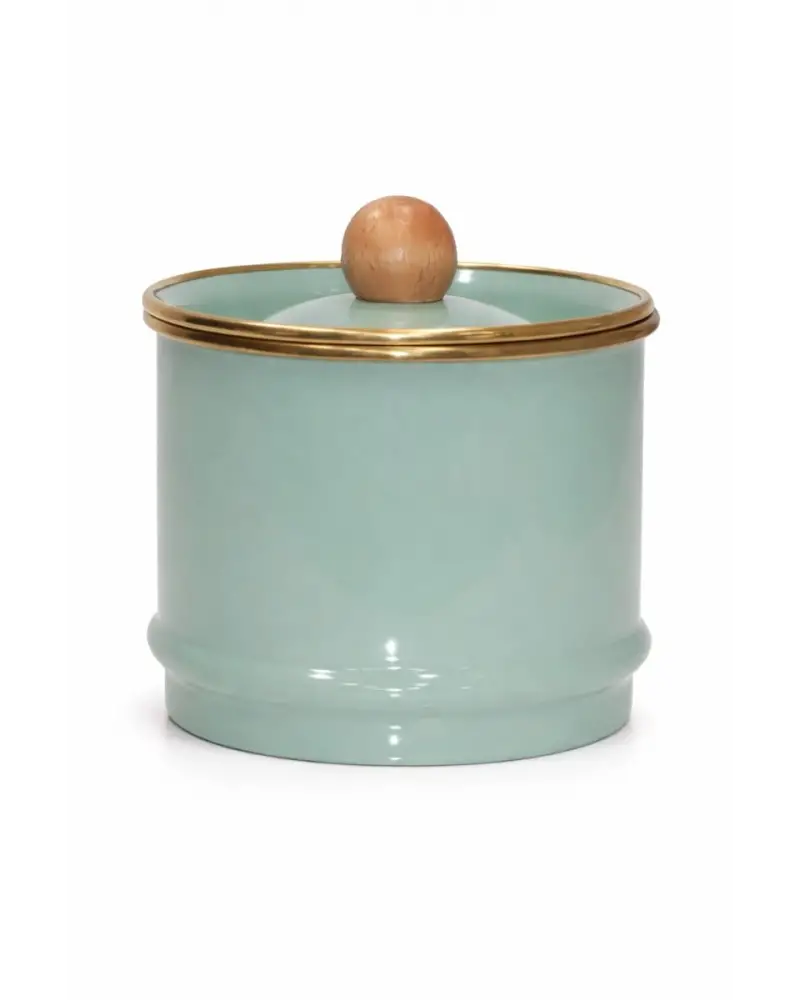 PR Home Soft Green Emaye Kavanoz