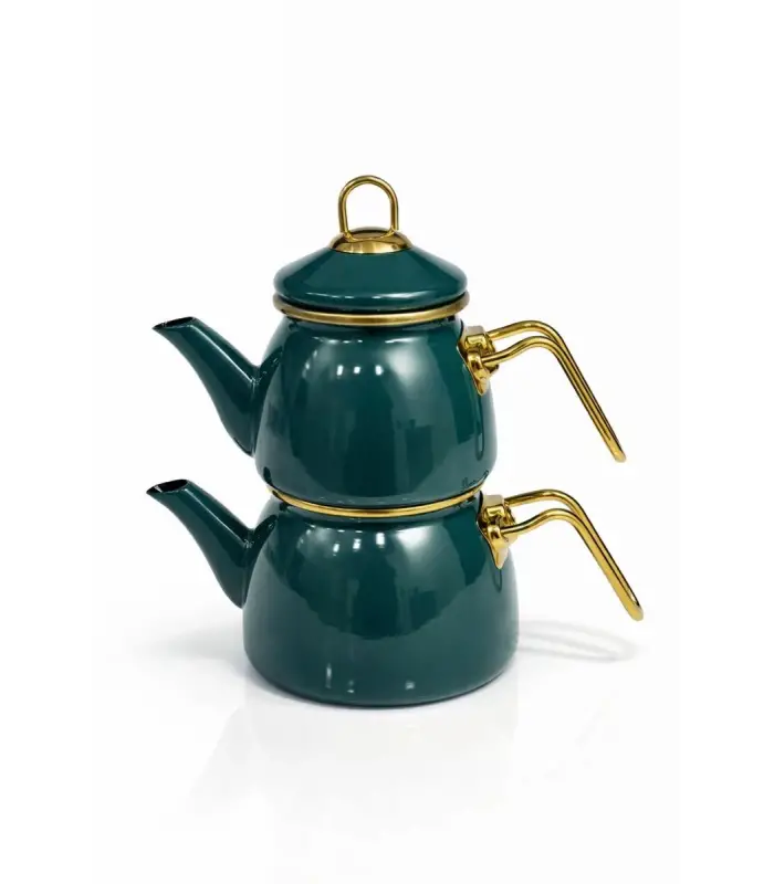 PR Home Emaye Mini Model Emaye Çaydanlık Petrol Yeşili