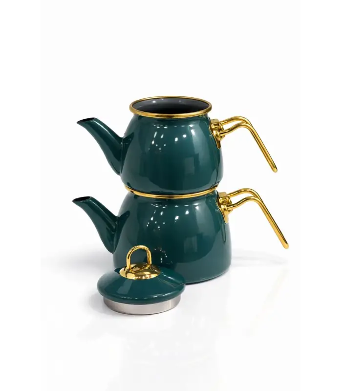 PR Home Emaye Mini Model Emaye Çaydanlık Petrol Yeşili