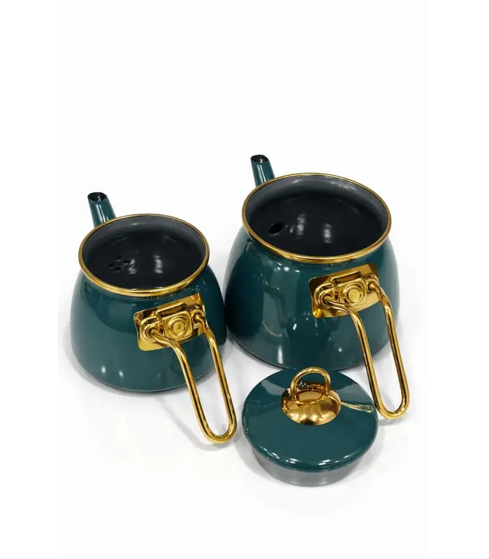 PR Home Emaye Mini Model Emaye Çaydanlık Petrol Yeşili