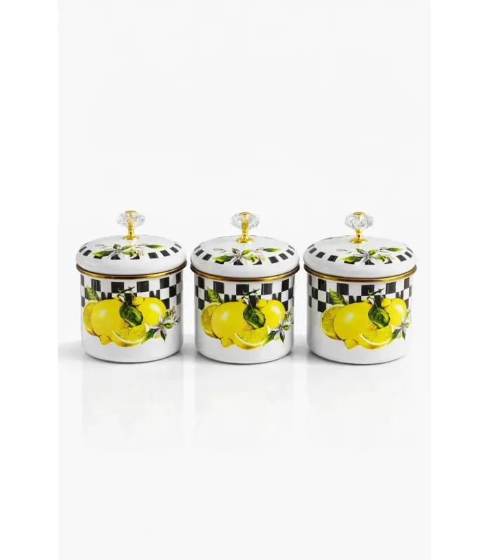 PR Home Lemon Emaye Baharatlık Seti 10 Cm