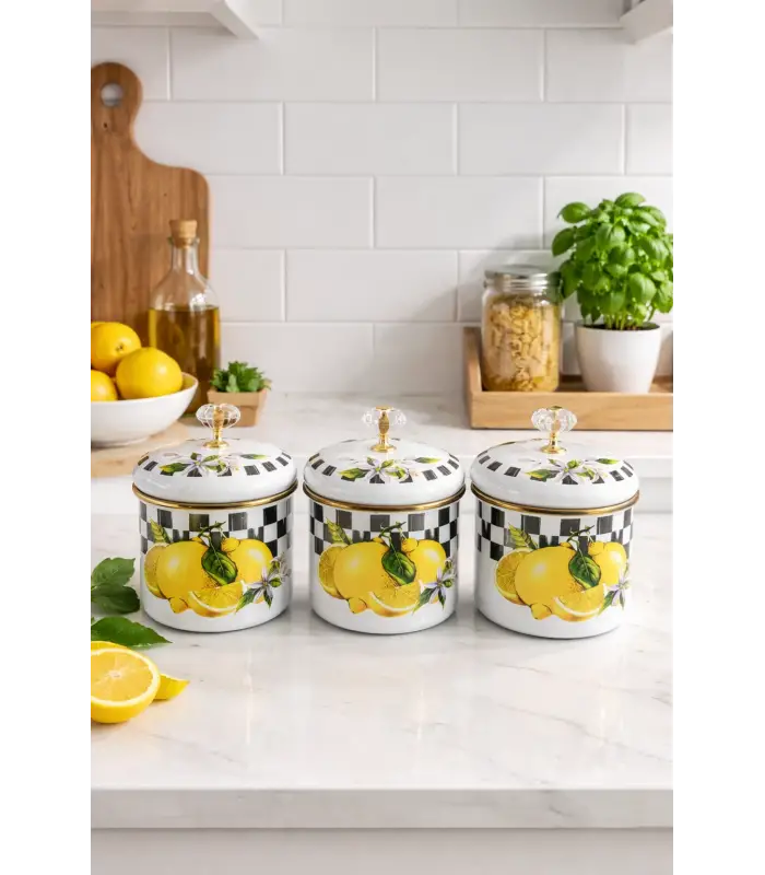 PR Home Lemon Emaye Baharatlık Seti 10 Cm