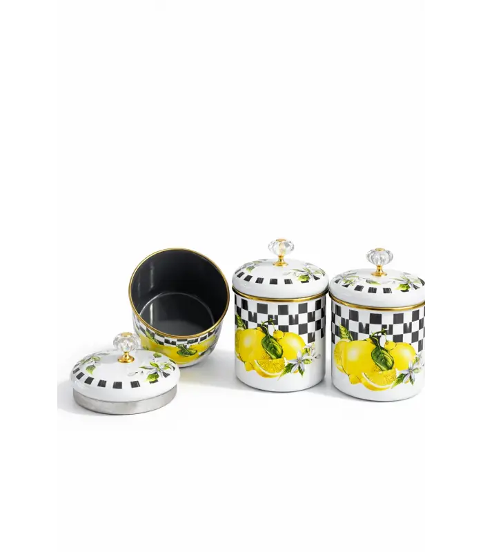PR Home Lemon Emaye Baharatlık Seti 12 Cm