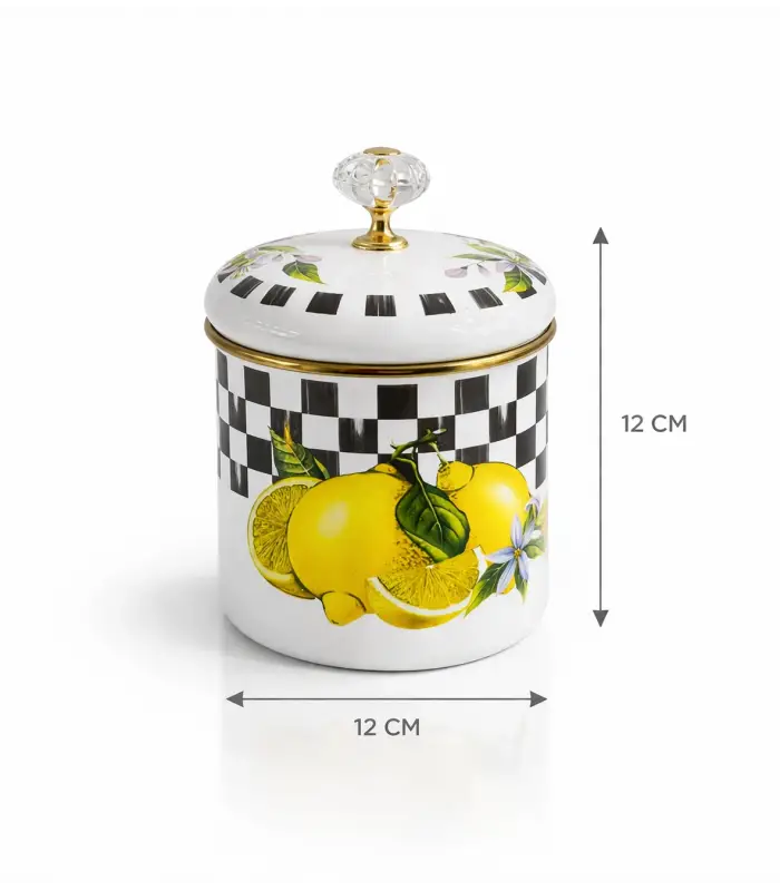 PR Home Lemon Emaye Baharatlık Seti 12 Cm