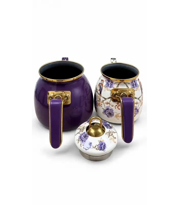 PR Home Fiorella Rose Model Emaye Çaydanlık