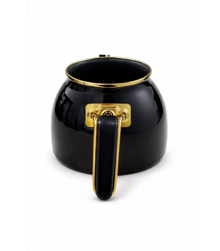 PR Home Emaye Rose Model Çaydanlık Siyah