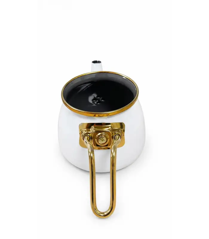 PR Home Beyaz Mini Model Emaye Çaydanlık