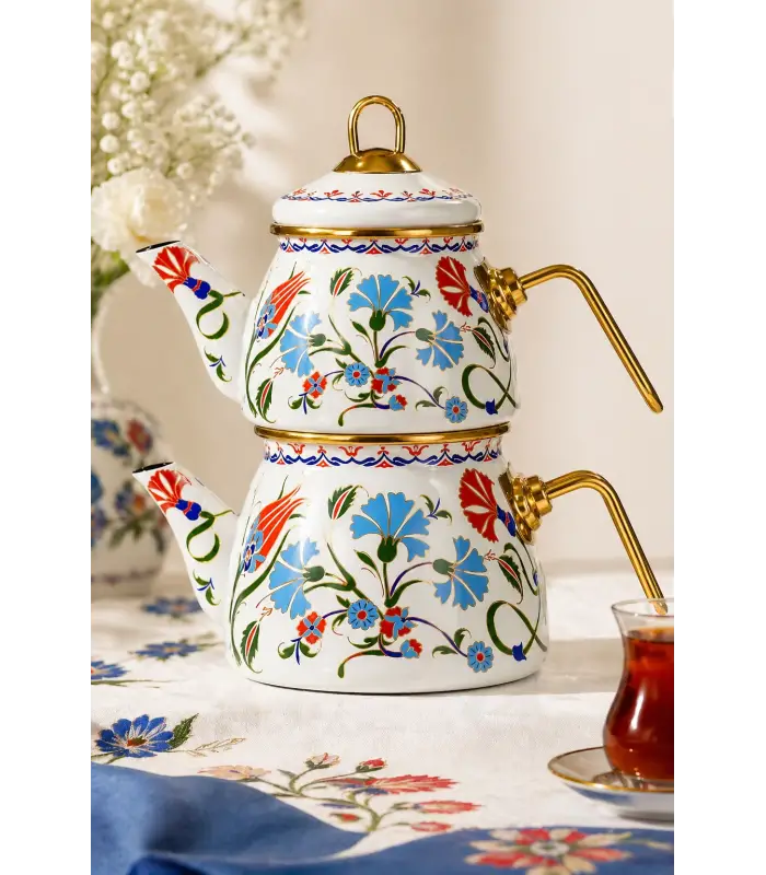 PR Home Defne Mini Model Emaye Çaydanlık