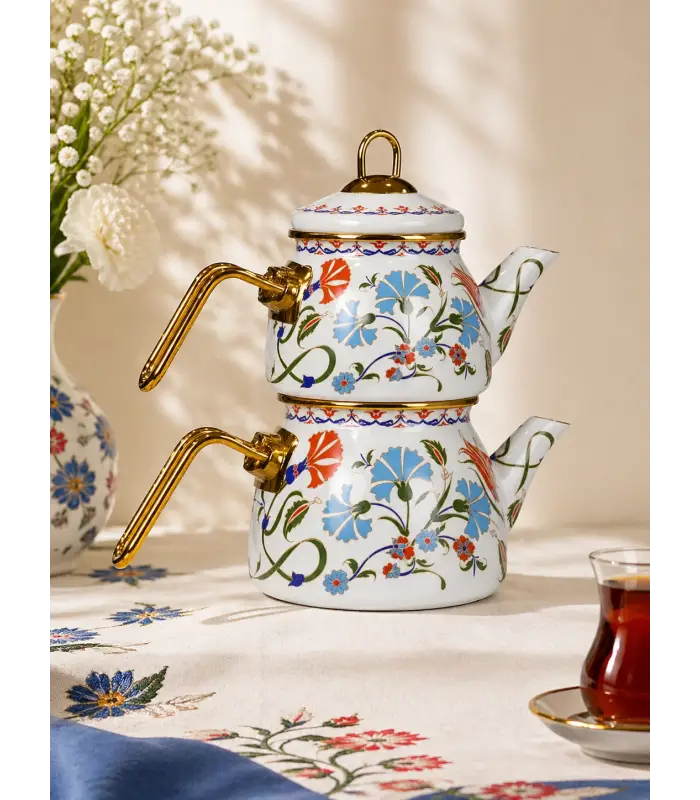 PR Home Defne Mini Model Emaye Çaydanlık