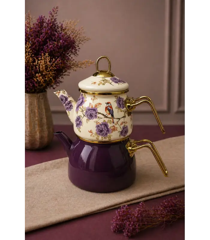 PR Home Fiorella Mini Model Emaye Çaydanlık