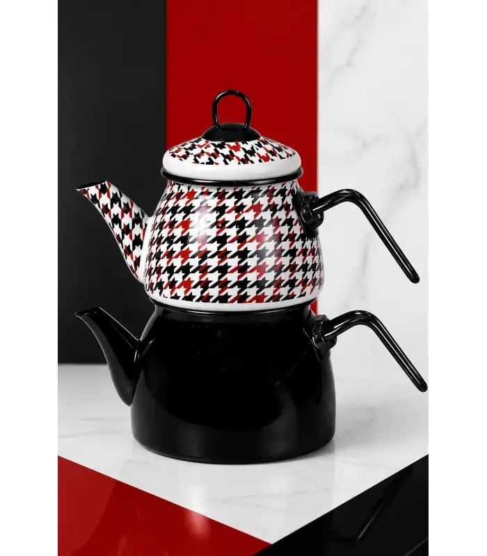 PR Home Forte Black Mini Model Emaye Çaydanlık