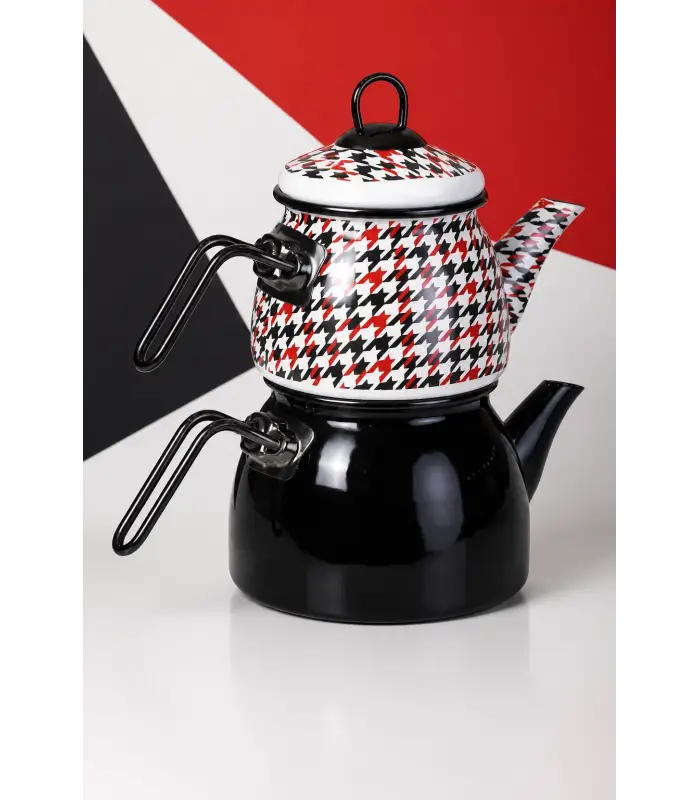 PR Home Forte Black Mini Model Emaye Çaydanlık