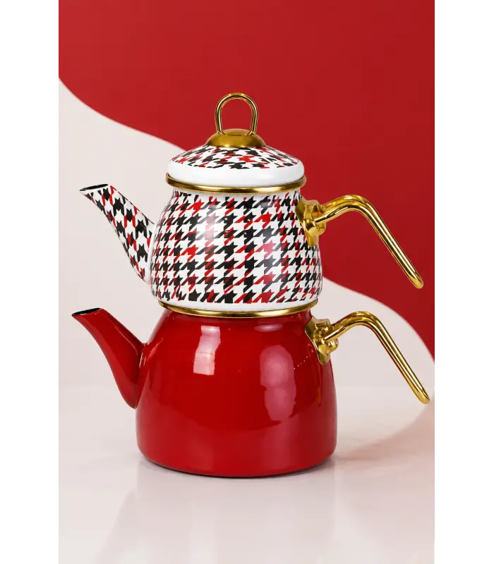 PR Home Forte Red Mini Model Emaye Çaydanlık