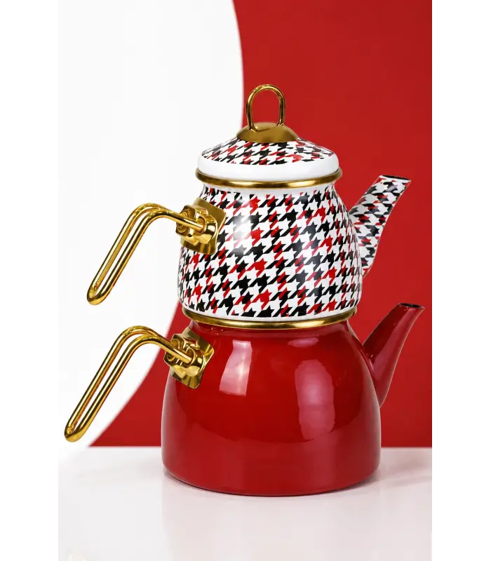 PR Home Forte Red Mini Model Emaye Çaydanlık