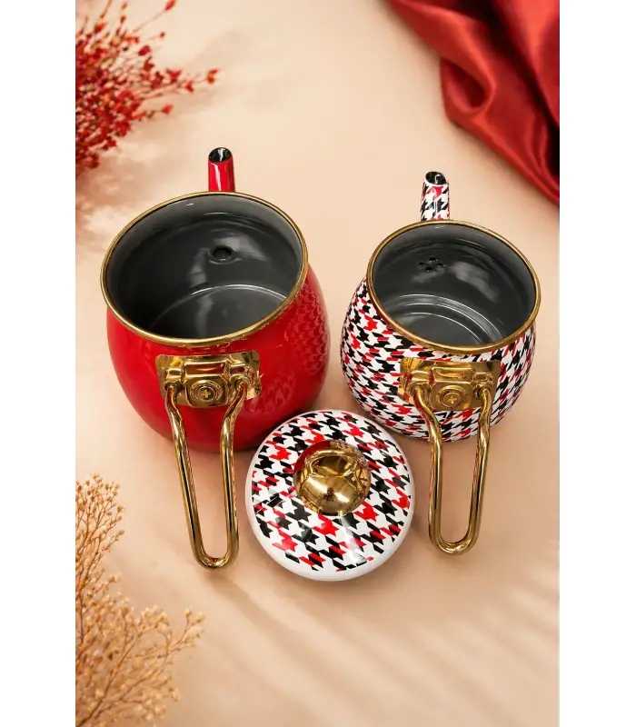 PR Home Forte Red Mini Model Emaye Çaydanlık