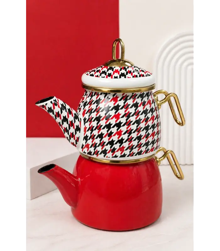 PR Home Forte Red Mini Model Emaye Çaydanlık