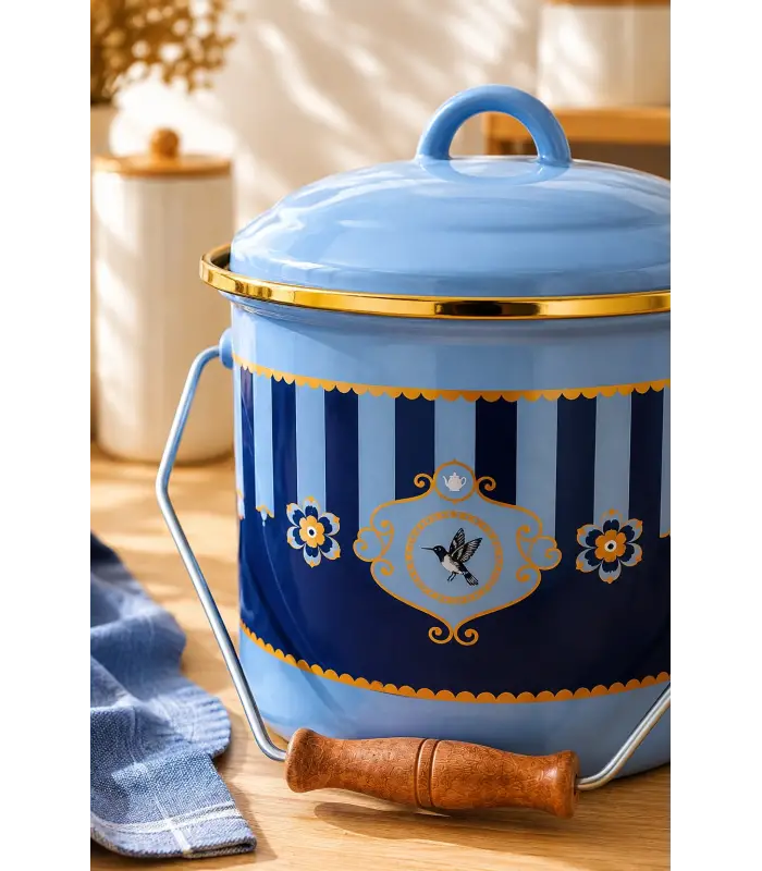 PR Home Alaria Mavi Emaye Bakraç 20 cm