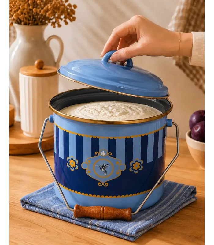 PR Home Alaria Mavi Emaye Bakraç 20 cm