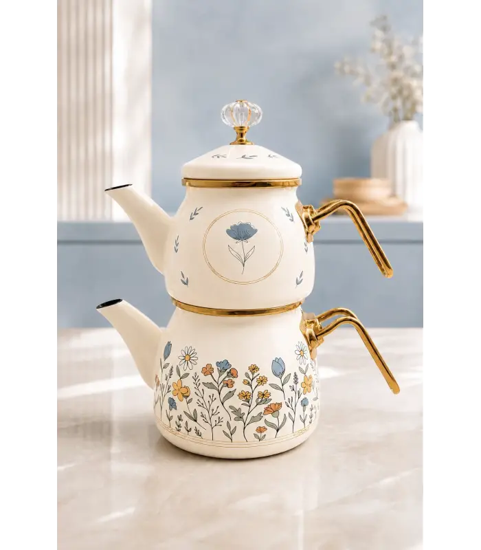 PR Home Anemon Mini Model Emaye Çaydanlık