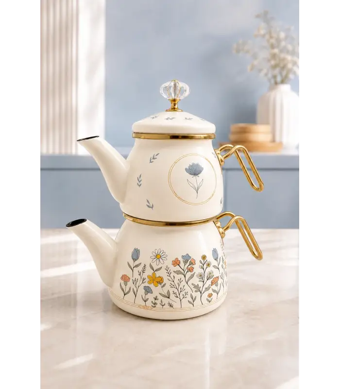 PR Home Anemon Mini Model Emaye Çaydanlık
