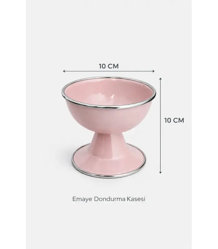 PR Home Emaye Dondurma Kasesi Pembe