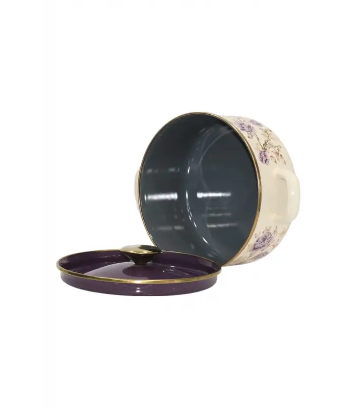 PR Home Fiorella Düz Form Emaye Tencere 20 cm