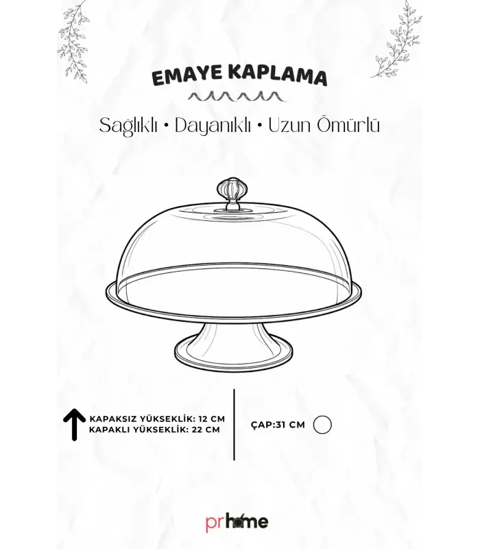 PR Home Fiorella Emaye Kek Fanusu