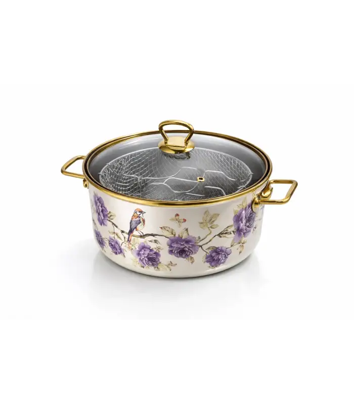 PR Home Fiorella Emaye Kızartma Tenceresi 22 cm
