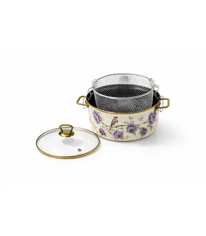 PR Home Fiorella Emaye Kızartma Tenceresi 22 cm